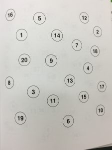 眼球体操シート